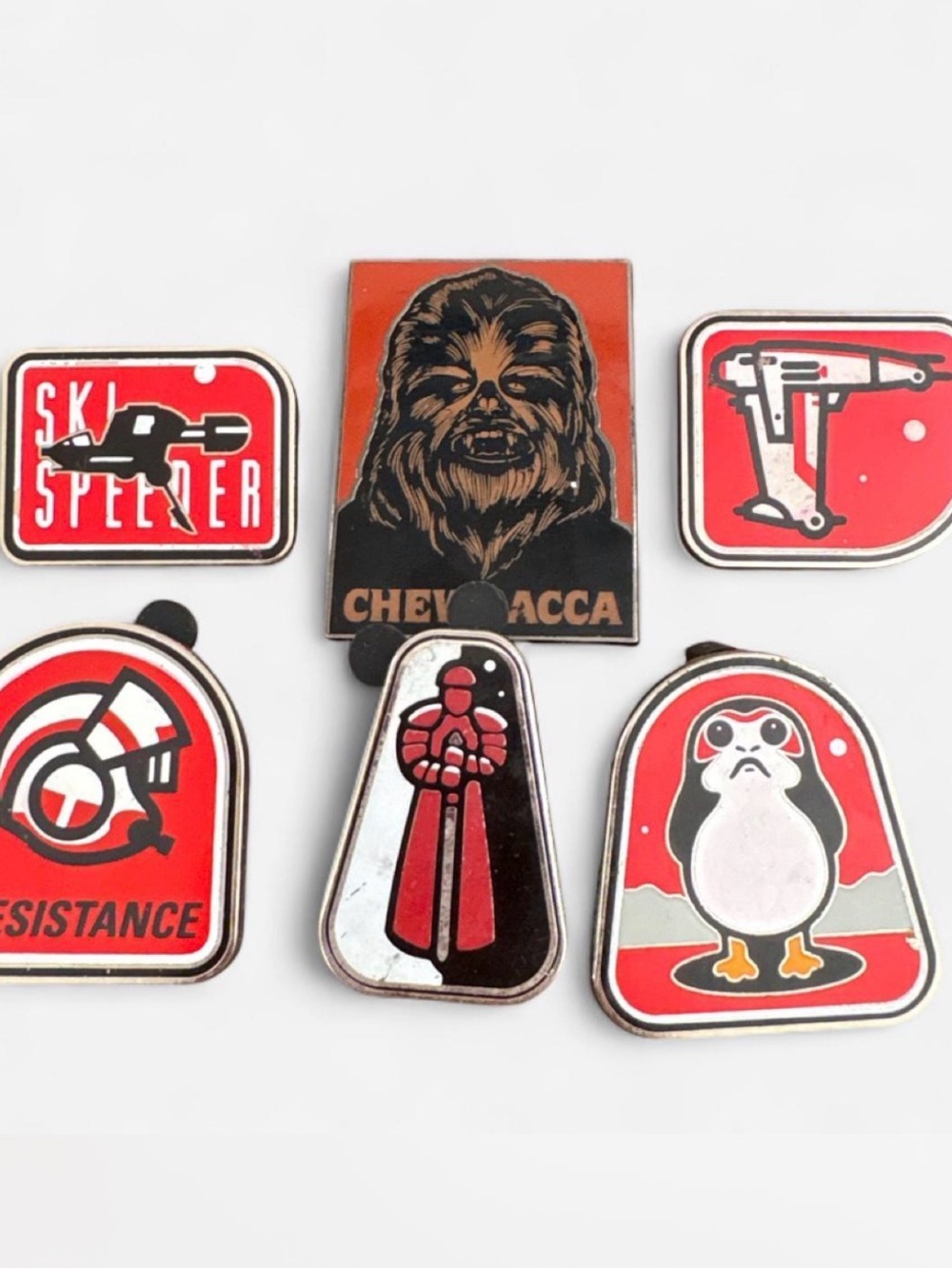 Disney Parks Star Wars Pin Set - Red, Black, White